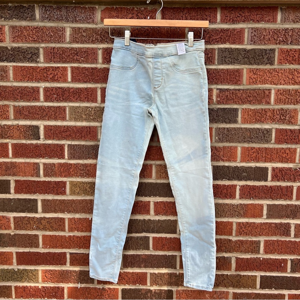 Levi’s Light Blue Washed Mid Rise Pull On Jeggings Jean Pants